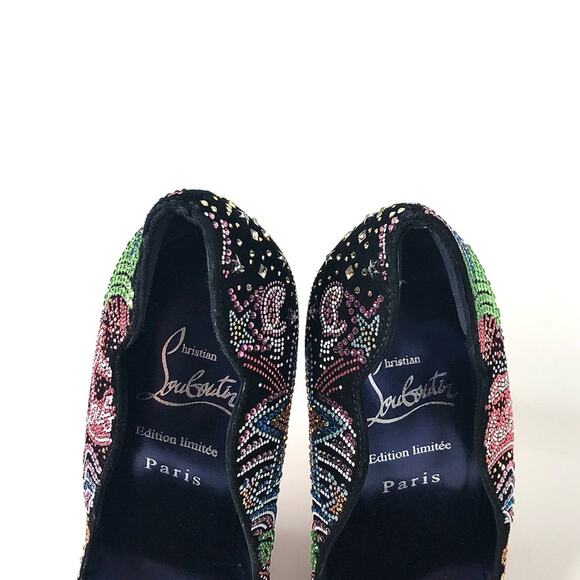 Chritian Louboutin Hot Chick Crystals Embellished Limited Edition Pumps 36.5 - Picture 4 of 11